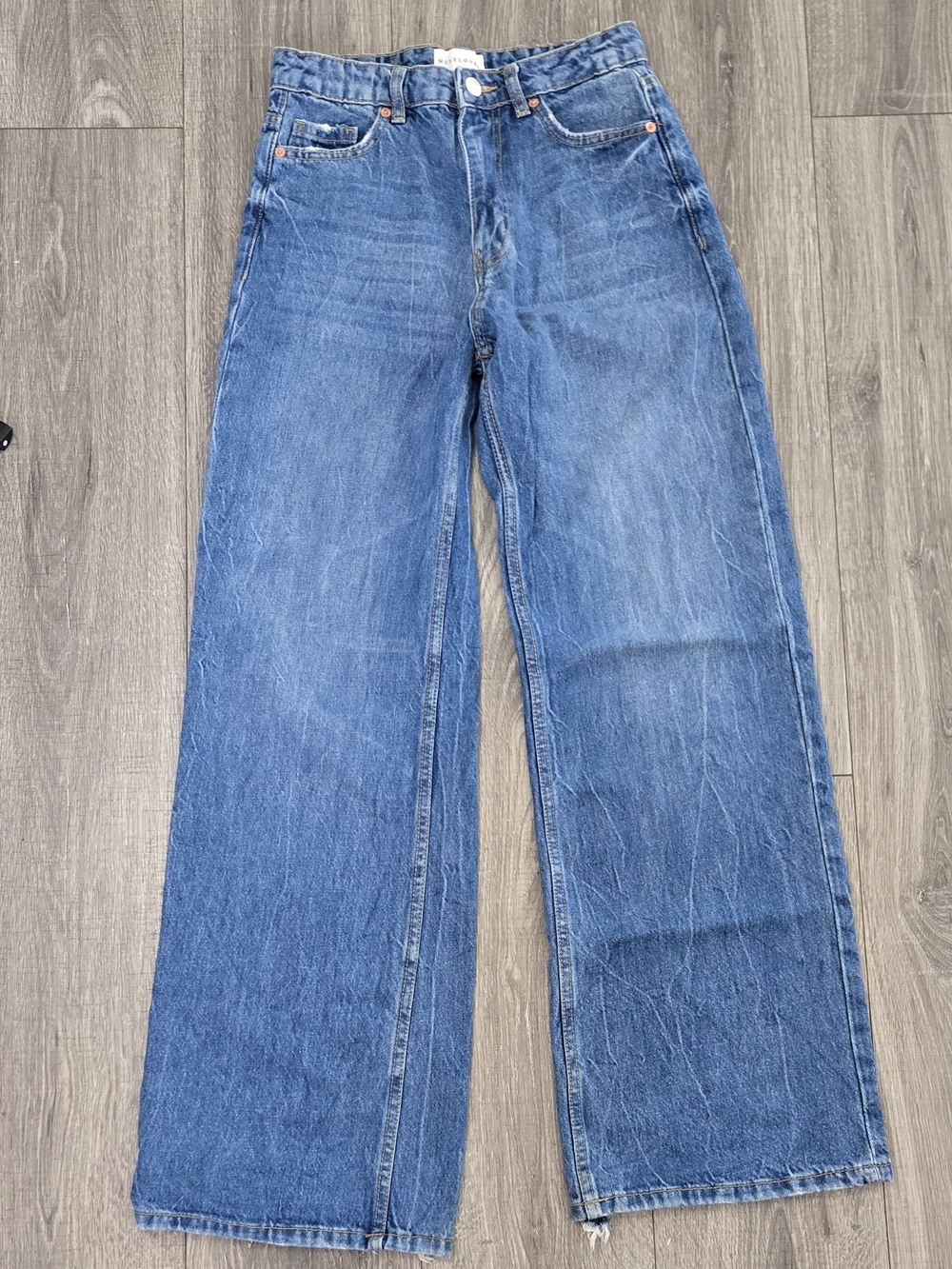 Muselooks; High Rise Wide Leg Jeans Women’s 27 Medium Wash Denim #388
